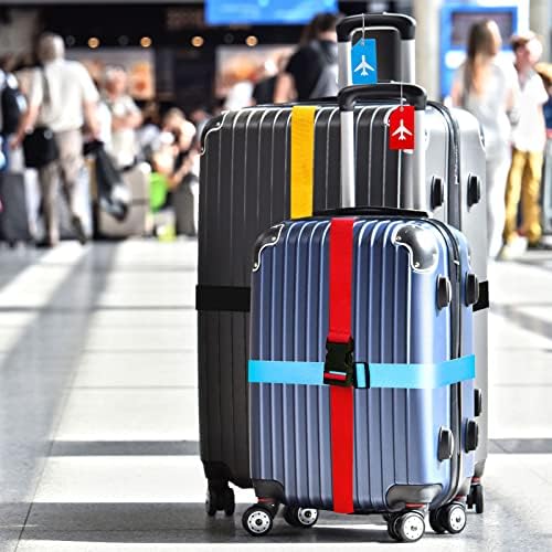 Weewooday 8 Pcs Luggage Straps Suitcase Tags Set - Image 6