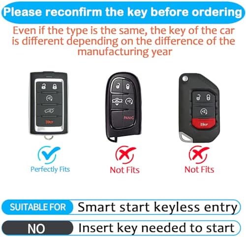for Jeep Key Fob Cover with Keychain Soft Full Protection Key Shell Compatible - Image 2