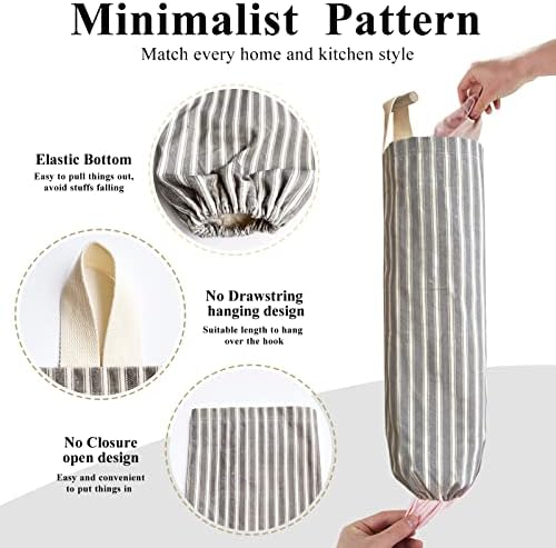 TOGETRUE Plastic Bag Holder, Wall Mount Grocery Bag Holder, Reusable Trash Bag - Image 2