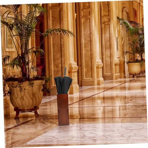 OUNONA Solid Wood Umbrella Stand Elegant Entryway Organizer - Image 6