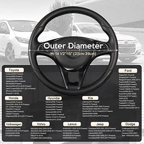 SEG Direct Steering Wheel Cover 14.5-15 inch Heavy-Duty - Image 5