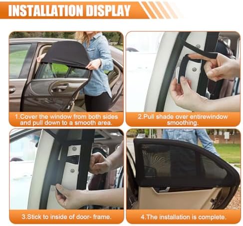 Car Window Shade, Breathable Mesh Privacy Protection Shade, Stretch Car Window - Image 5