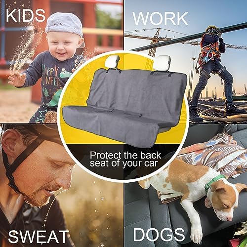 Back Seat Cover for Car Trucks Van SUV Jeep, Waterproof Rear Bench Towel Seat - Image 6