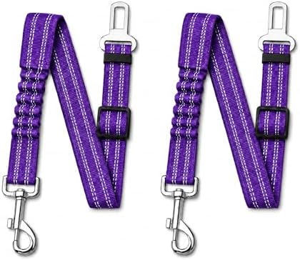 Dog Seat Belt 2Pcs, Retractable Pet Car Harness, Adjustable Dog Seat Belts by Ortarco