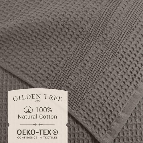 GILDEN TREE Waffle Hand Towels for Bathroom Quick Dry Towel Super Absorbent - Image 2