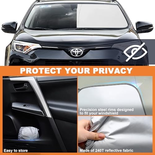 Foldable Front Windshield Sunshade fit - Image 5