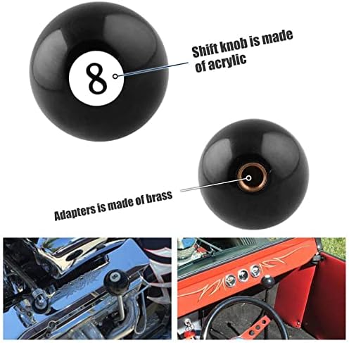 RYANSTAR 8 Ball Shift Knob Acrylic Gear Shifter - Image 3