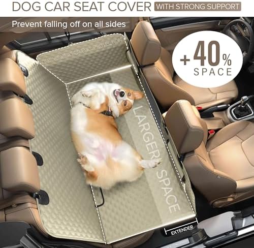 Back Seat Extender for Dogs, Heavy Duty Dog Car Seat Cover for Back Seat - Image 2