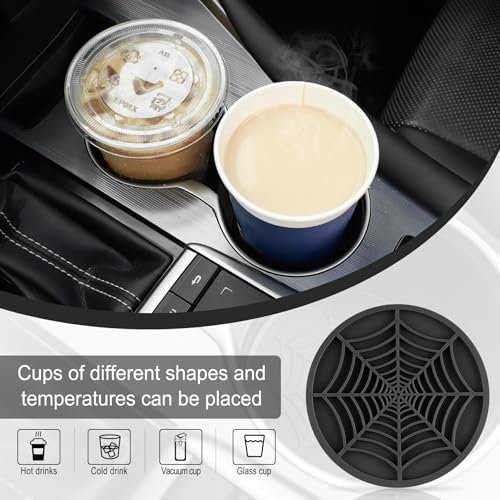 Alpmosn 4PCS Spider Web Car Coasters - Image 4