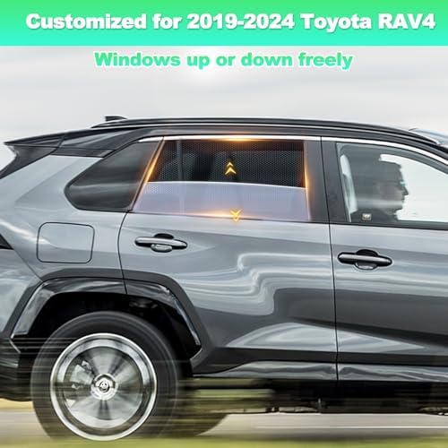 RAV4 Window Shades 2019-2024, Rear Side Mesh - Image 2