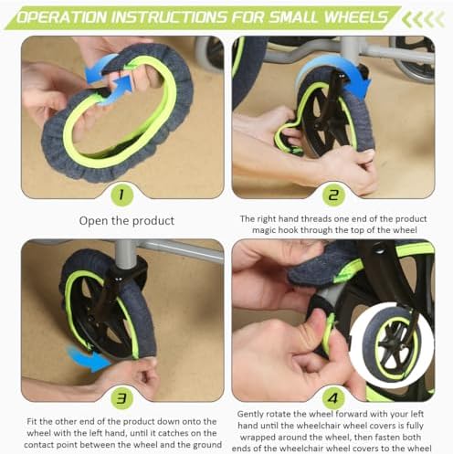 Wheelchair Tyre Covers for Wheelchair Tires, Wheelchair Accessories Wheel - Image 6