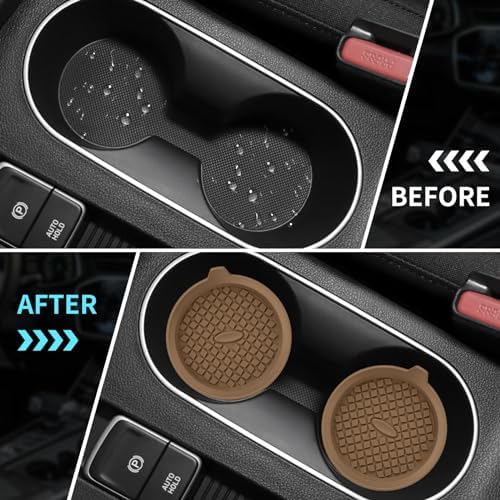 ME.FAN Car Cup Holder Coasters Silicone Cups Mats, Automotive Universal - Image 5