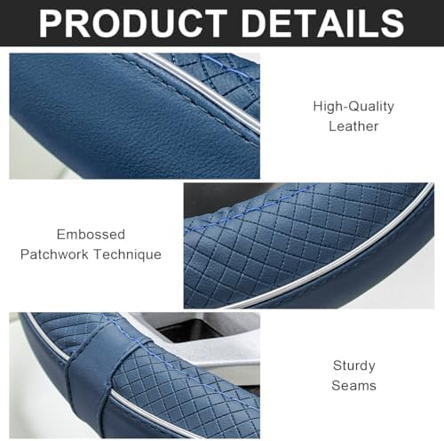 Car Steering Wheel Cover, 15 Inch Anti-Slip Breathable Leather Auto Steering - Image 4