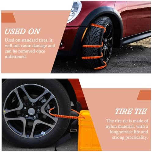 Emergency Anti-skid Snow Chains Xmas 10pcs Nylon Tire Strap - Image 7