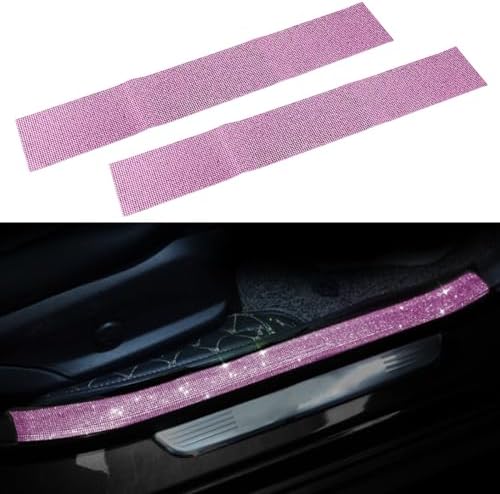 2PCS Car Door Edge Entry Guard, Bling Rhinestone Car Anti-Collision Adhesive by KITUREK