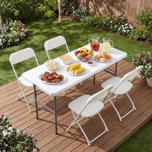 DUMOS 4 FT Folding Picnic Table - Image 2