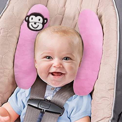 Baby Head Neck Support Pillow for Car Seat, U-Shape Travel Pillow - Image 2