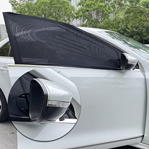 2 Pack Car Front Side Window Shades Mesh Cover - Image 3