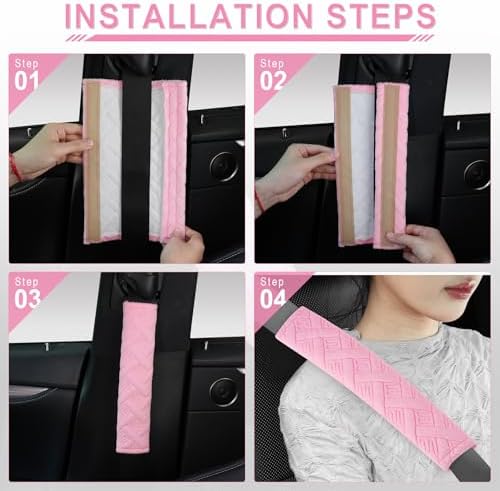 JUSTTOP 2-Pack Universal Car Shoulder Strap Pads Cover - Image 4