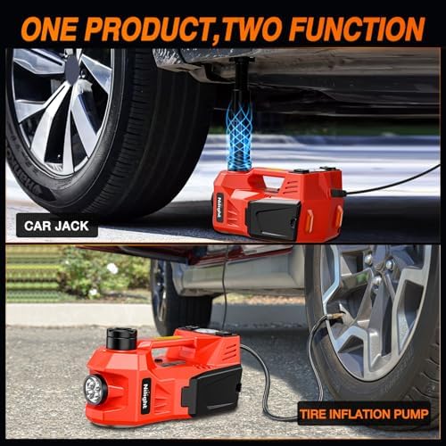 Nilight Electric Car Jack 5 Ton 12V Hydraulic Floor Jacks w Pump LED Light - Image 2