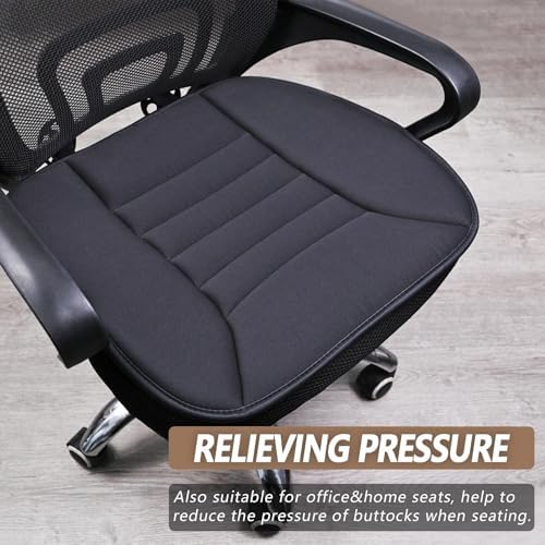 MYFAMIREA 2PCS Car Seat Cushion Pad 1.2" Thick Comfort Seat Protector - Image 6