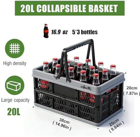 20L Plastic Basket with handles - Image 4