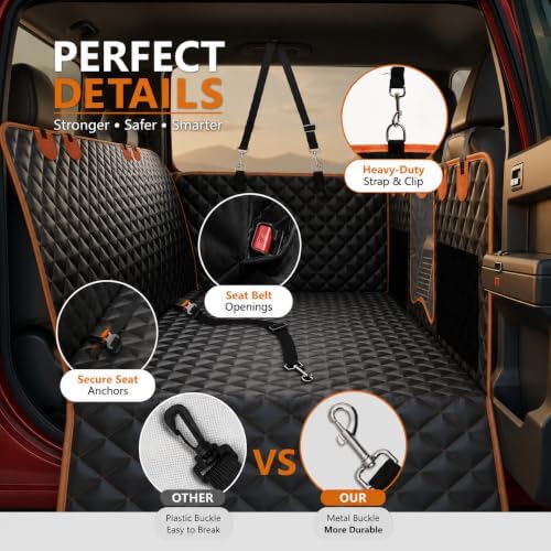 Back Seat Extender for Dogs, Dog Car Seat Cover for Back Seat - Image 7