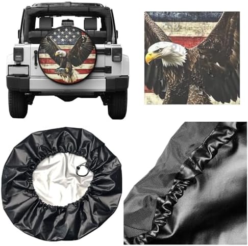 American Bald Eagle Fish Spare Tire Cover - Image 3