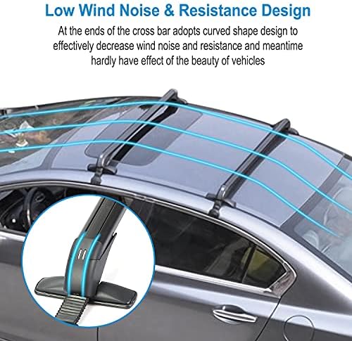 43" Universal Roof Rack Cross Bars, - Image 5