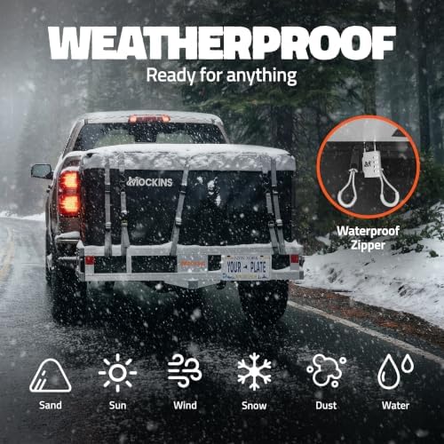 Mockins 50"x24"x7" Aluminum Hitch Cargo Carrier & 25 Cu Ft Cargo Bag - Image 5
