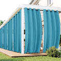 Outdoor Curtains for Patio Waterproof 6 Panels, Porch Sun Shade by RichSets