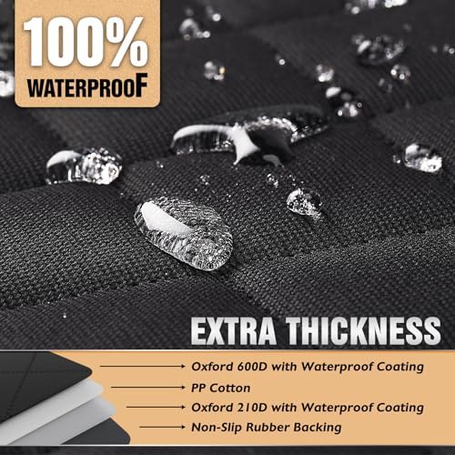 K KNODEL Dog Seat Cover, 100% Waterproof Car Seat Cover - Image 4
