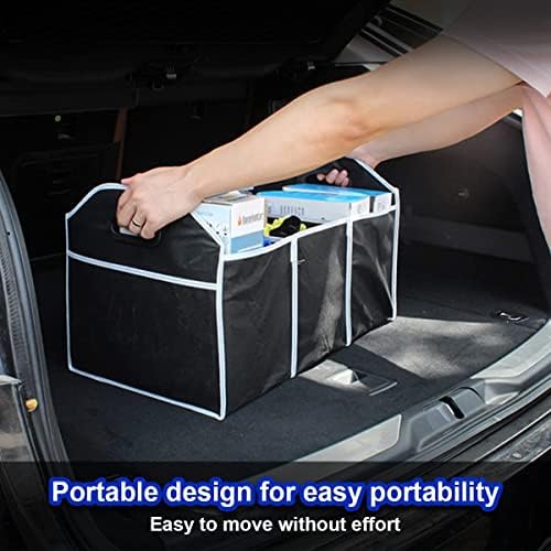 Car Trunk Organizer, Portable Foldable Waterproof Auto Storage Bag - Image 4