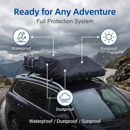 1 PC Car Roof Rack Cover, for Rooftop Luggage Protection, Universal for Most - Image 6