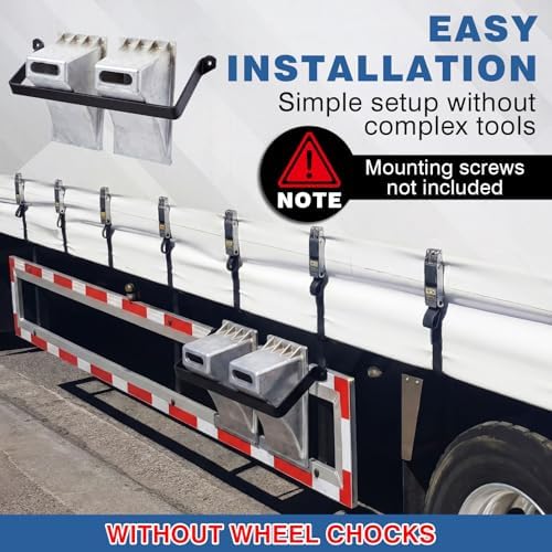 Outus Trailer Wheel Chock Holder Bracket Fits 2 Pcs 9" Aluminum Chocks - Image 5