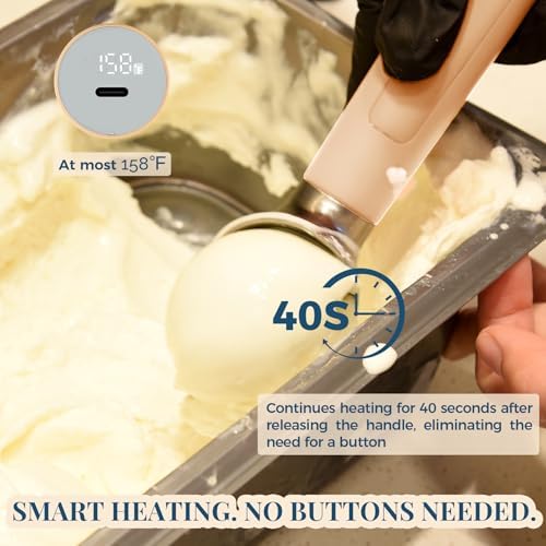 Heated Ice Cream Scoop Rechargeable, Electric Warming Ice Cream Scooper - Image 2