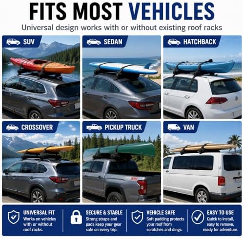 Soft Roof Rack for Jeep Compass Trailhawk AWD 2022-Present, Car Roof Carrier - Image 5