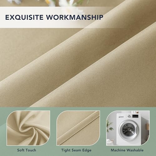 Outdoor Curtains for Patio Waterproof, 8 Drape Panels, Sun Shades - Image 5