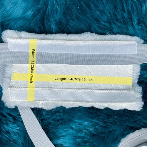 AOGELAN 2 Pack Fluffy Fuzzy Genuine Sheepskin Car Seat Belt Cover Pad, Seatbelt - Image 2