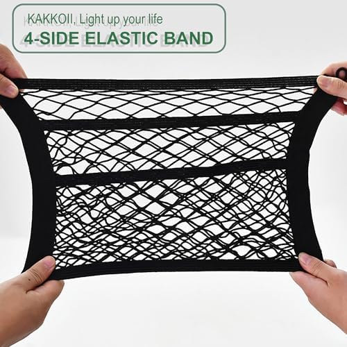3 Layer Small Cargo Net, Cargo Storage Pocket Net, Mesh Elastic Pouch Organizer - Image 3