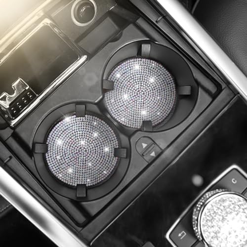Osilly 2PCS 2.75 Inch Rhinestone Cup Holder Coasters - Image 5