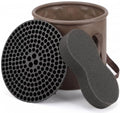 3-Piece Swirl-Free Car Wash Kit Dirt Trap Insert Collapsible Bucket Sponge by Unknown