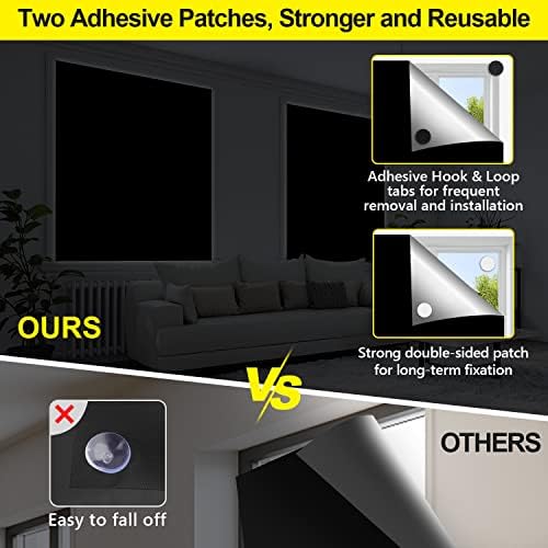FADOTY 100% Blackout Curtains 2 Pack - Image 4