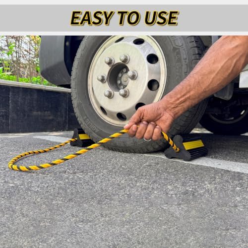 OULEME Heavy Duty Rubber Wheel Chocks - Image 5