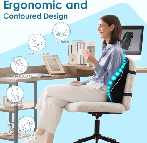 Niceeday Lumbar Support Pillow for Office Chair Car Back Support Pillow - Image 4