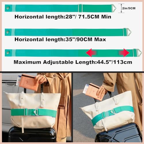 TOOVREN 2-in-1 Travel Belt for Luggage Straps Add a Bag Bungees Suitcase - Image 2