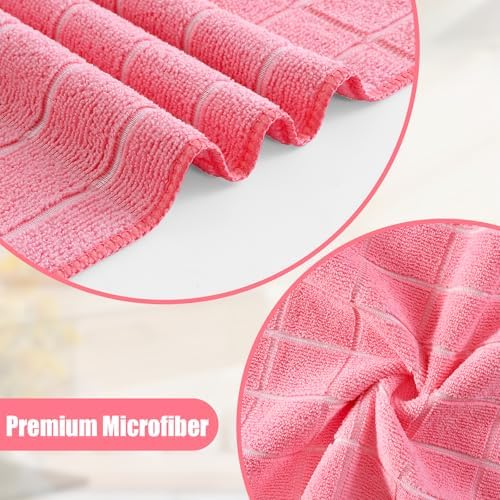 Homaxy Microfiber Kitchen Towels and Dishcloths Sets, 12 Pack - Image 2