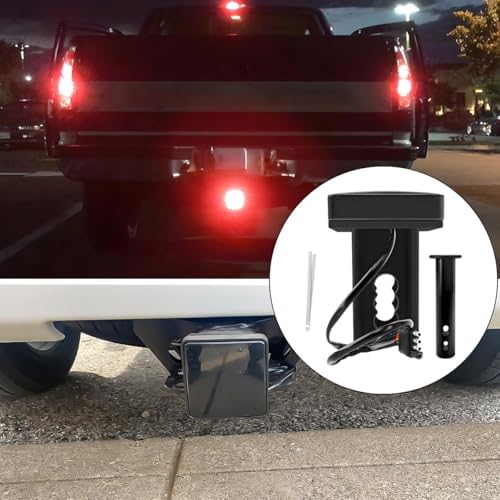 KVAEY 15 LED Brake Light Trailer Hitch Cover, Super Bright Brake Driving Lamp - Image 6
