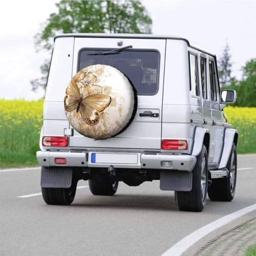 Big Butterfly Spare Tire Cover for RV Trailer Beautiful and Water Butterfly - Image 5