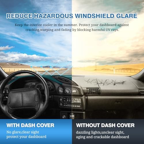 FIILINES Dash Cover for 1993 1994 1995 1996 Chevy Chevrolet Camaro, Dashboard - Image 6